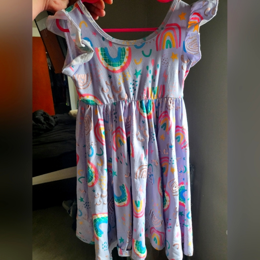 Dot Dot Smile Rainbow Dress Size 3/4